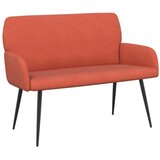  Dvosjed s metalnim nogama 2-sjedalo Crvena narančasta - Crvena narančasta | shoptok.hr