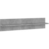  Zidne police 4 kom siva boja betona 80x11,5x18 cm od iverice | shoptok.hr