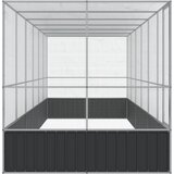  Kavez za ptice s produžetkom srebrni 625x207x212 cm čelični | Eponuda.ba