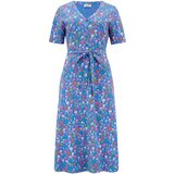 Sugarhill Brighton Poletna obleka 'Raphaela' modra / svetlo zelena / roza / off-bela | Shoptok.si