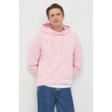 Tommy Hilfiger Dukserica za muškarce, boja: ružičasta, s kapuljačom, glatka | shoptok.hr