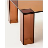 Kave Home Rjava steklena mizica 60x140 cm Adularia – | Shoptok.si