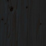  Klubska mizica črna 80×50×40 cm trdna borovina, (20712497) | Shoptok.si