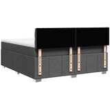  Krevet s oprugama i madracem tamnosivi 200 x 200 cm od tkanine | shoptok.hr