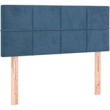 vidaXL Krevet box spring s madracem LED tamnoplavi 100x200 cm baršun | shoptok.hr