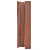 vidaXL Dvostranska vrtna ograja 110x300 cm rjava cene