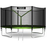 Neo-Sport vrtni trampolin 374 cm (12 ft) s vanjskom mrežom i ljestvama, zeleni | shoptok.hr
