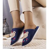 Gemre Navy Blue Soft Bear Slippers | shoptok.hr