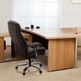 MID.YOU PISARNIŠKI STOL tekstil temno rjava | Shoptok.si