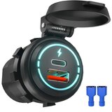 INF avtopolnilec 12V/24V QC3.0 z zaščitnim pokrovom black, (21277883) Cene