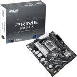 Asus PRIME B860M-K LGA1851 mATX osnovna plošča - Intel B860, 2xDDR5, 2xM.2, 4xSATA, 2.5Gb LAN, 1xDP, 1xHDMI, Aura Sync - 90MB1JT0-M0EAY0 Cene