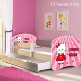  Otroška postelja ACMA z motivom, stranica sonoma + predal 160x80 cm 15 Sweet Kitty | Shoptok.si