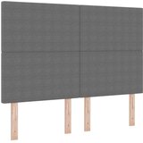 Box Spring Krevet s Madracem &amp LED Svjetlom Svijetlosiva 140x200 cm Kordura | shoptok.hr