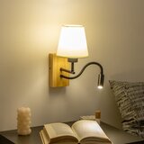  Brilagi - LED zidna lampa NUBILA WOOD 1xE27/25W/230V + LED/3W hrast/bela | Eponuda.com