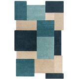 Flair Rugs Modro-bež volnena preproga 290x200 cm Abstract Collage - Flair Rugs Cene