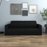 Maison Chic Rastezljiva navlaka za dvosjed crna od poliesterskog žerseja | shoptok.hr