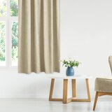  Curtain MILANA color beige style classic silver silver metal eyelets chenille 220x245 HOMEDE | shoptok.hr