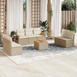 vidaXL 8-dijelni set vrtnih sofa od poliratana s jastucima bež | shoptok.hr