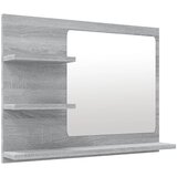 Maison Chic Kopalniško Ogledalo - Zrcalo - Kozmetično ogledalo sivo sonoma 60x10,5x45 cm konstruiran les, (21697795) | Shoptok.si