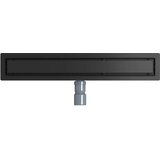 Tuš kanal 2-u-1 sa 360° sifonom Crna 60 cm Nehrđajući čelik 304 | shoptok.hr
