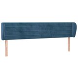  Uzglavlje s ušima tamnoplavo 183x23x78/88 cm baršunasto | shoptok.hr