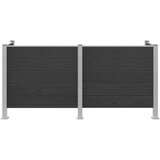  Ograda za kante za smeće Siva 237 x 85 x 115 cm Aluminij i WPC | shoptok.hr