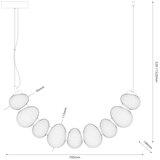  LED luster na sajli BOLLA LED/36W/230V zlatna/zadimljeno bež | Eponuda.com