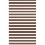 vidaXL Zebra senčilo rjavo 145x230 cm širina blaga 140,9 cm poliester, (5000298238) | Shoptok.si
