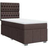 Maison Chic Box spring postelja - Vzmetna postelja z vzmetnico temno rjava 80x200 cm blago SL5538, (21901158) | Shoptok.si