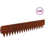  Ograda oko Travnjaka 30 pcs 103 x 20 cm metal Rđa | shoptok.hr