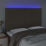  Uzglavlje smeđesivo 144x5x118/128 cm od tkanine | shoptok.hr
