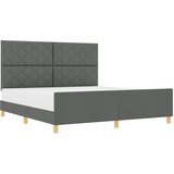 vidaXL Postelja Temno Siva 180x200 cm Tkanina, (22049918) Cene