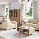 SOFA 3 pcs Krema 219 x 80 x 82 cm Platnasta tkanina | Eponuda.com