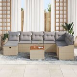  Vrtni set sofa Set od 9 Svijetlosmeđa siva Ratan Vrtni set sofa | shoptok.hr