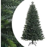  Umjetno božićno drvce s nogom 210 cm PVC i metal Zelena - 210 cm bez LED svjetala | shoptok.hr