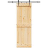  Klizna vrata NARVIK Prirodna i crna 70 x 210 cm (152,5 cm) | shoptok.hr