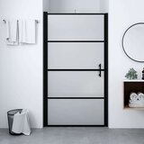 vidaXL Vrata za tuš od mutnog kaljenog stakla 81 x 195 cm crna Cijene