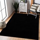 Lesnina XXXL TEKAČ Uni 80/200 cm tkano črna | Shoptok.si