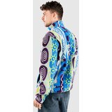 Dravus Echo Half-Zip Pulover iz flisa blue / green | Shoptok.si