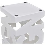 vidaXL Belo Kvadratno Stojalo za Dežnike in Sprehajalne Palice Jeklo 48,5 cm | Shoptok.si