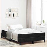 vidaXL Boxspring krevet s madracem Crna 120 x 200 cm Baršun Cijene