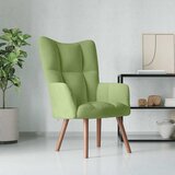  Stolica za opuštanje svjetlozelena baršunasta | shoptok.hr