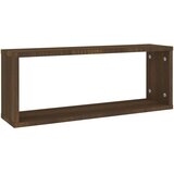  Kockaste zidne police 6 kom smeđi hrast 60 x 15 x 23 cm drvene | shoptok.hr