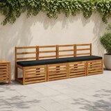  Jastučić za klupu - 1 dio VUGHT 100% poliester Crna | shoptok.hr