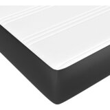  Madrac s džepičastim oprugama srednje tvrdoće crni 152x203x20 cm umjetna koža | shoptok.hr