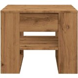 vidaXL Klubska mizica artisan hrast 55,5x55x45 cm inženirski les | Shoptok.si