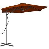 vidaXL Vrtni suncobran s čeličnom šipkom terakota 300 x 230 cm Cijene
