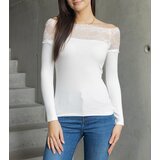 Gemre White Spanish blouse with lace insert Vikija | Shoptok.si