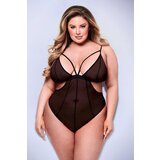 Baci Lingerie BACI SEXY CROTCHLESS MESH TEDDY ČRNI, KRALJICA, (21780671) | Shoptok.si