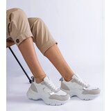 Gemre White sneakers on a chunky sole Torreza | Shoptok.si